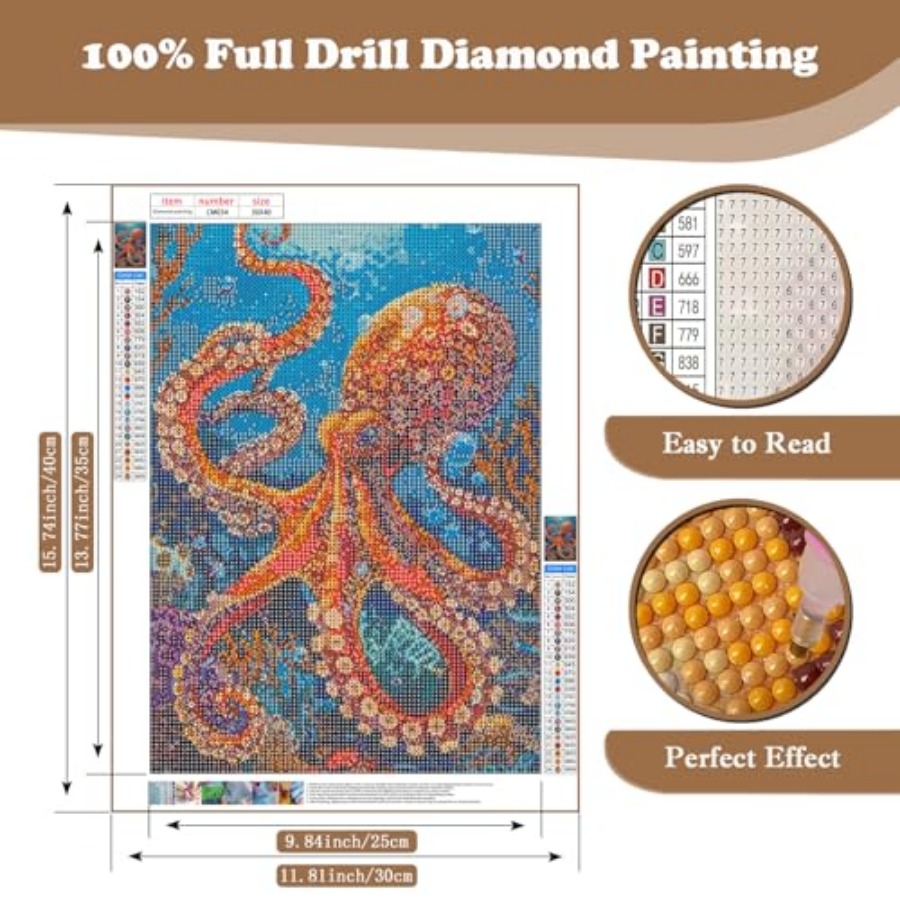 Octopus Diamond Art Kits for A - đánh giá và giá Art Craft Animals