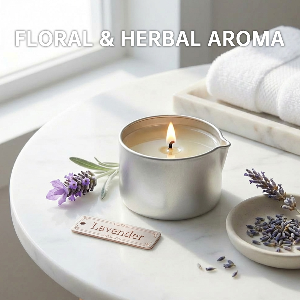 Massage Oil Candle Lavender 2o - đánh giá và giá Soy Candle Fragrance Oil