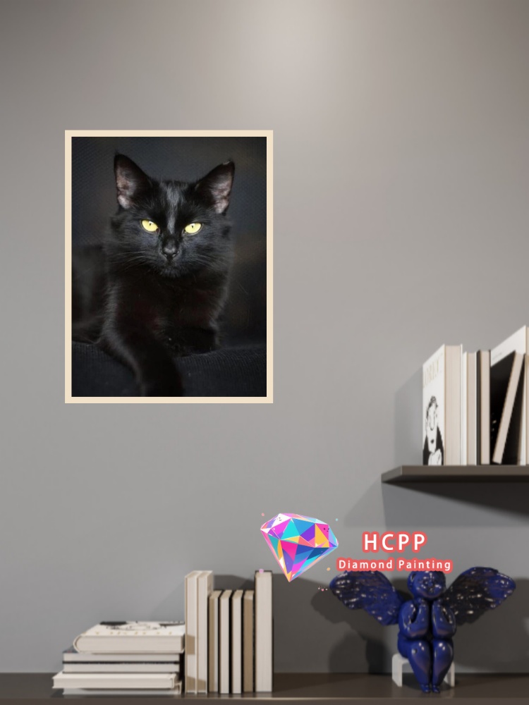unframe Black Cat Animal Diamo - đánh giá và giá Art Craft Animals