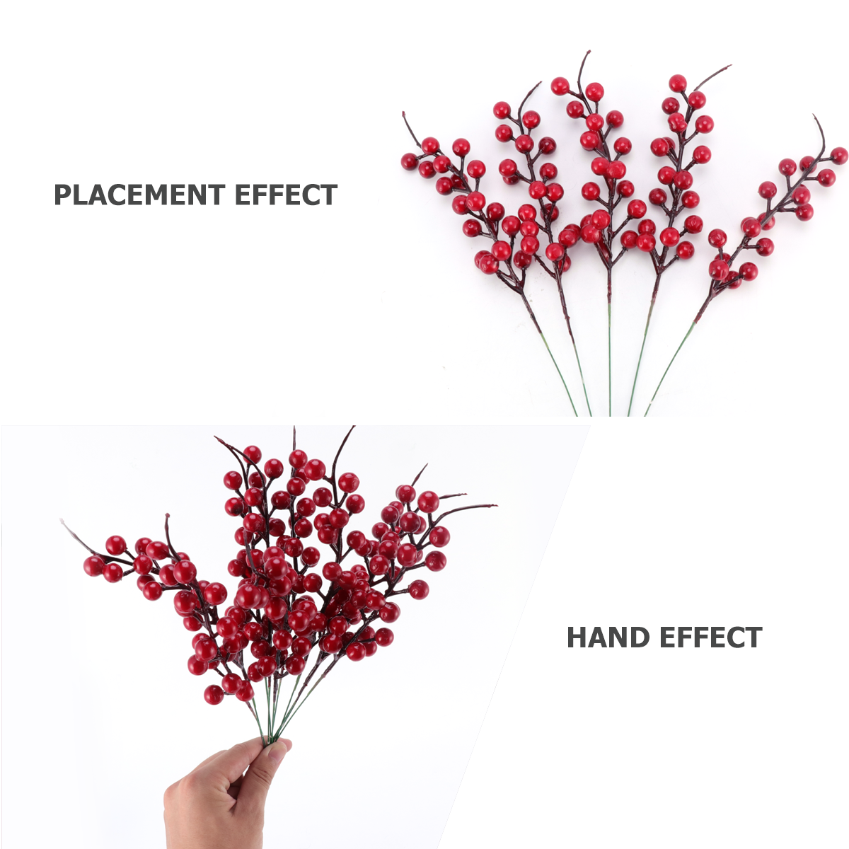10Pcs Artificial Flower Branch - đánh giá và giá Art And Craft For Xmas