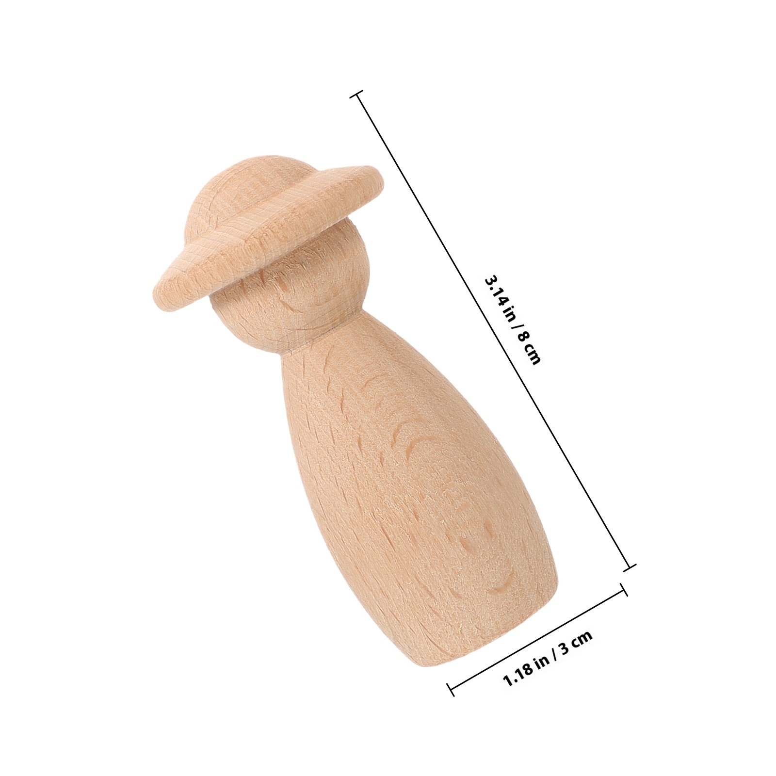 DIY Unpainted Wooden Peg Peopl - đánh giá và giá Art And Craft For Nursery