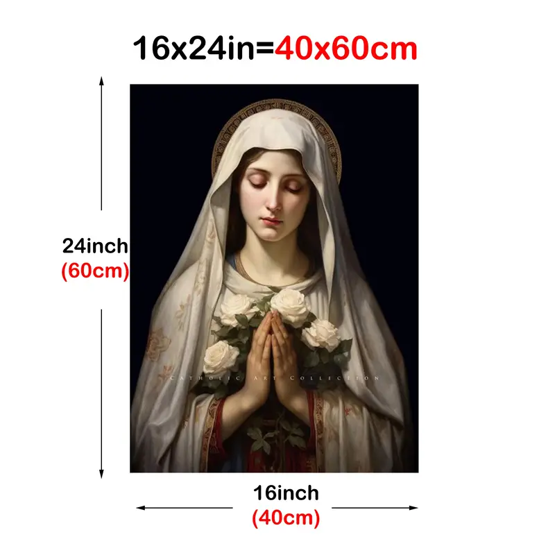 1pc Pray for Mary Canvas Wall  - đánh giá và giá Art & Craft Kids Toys