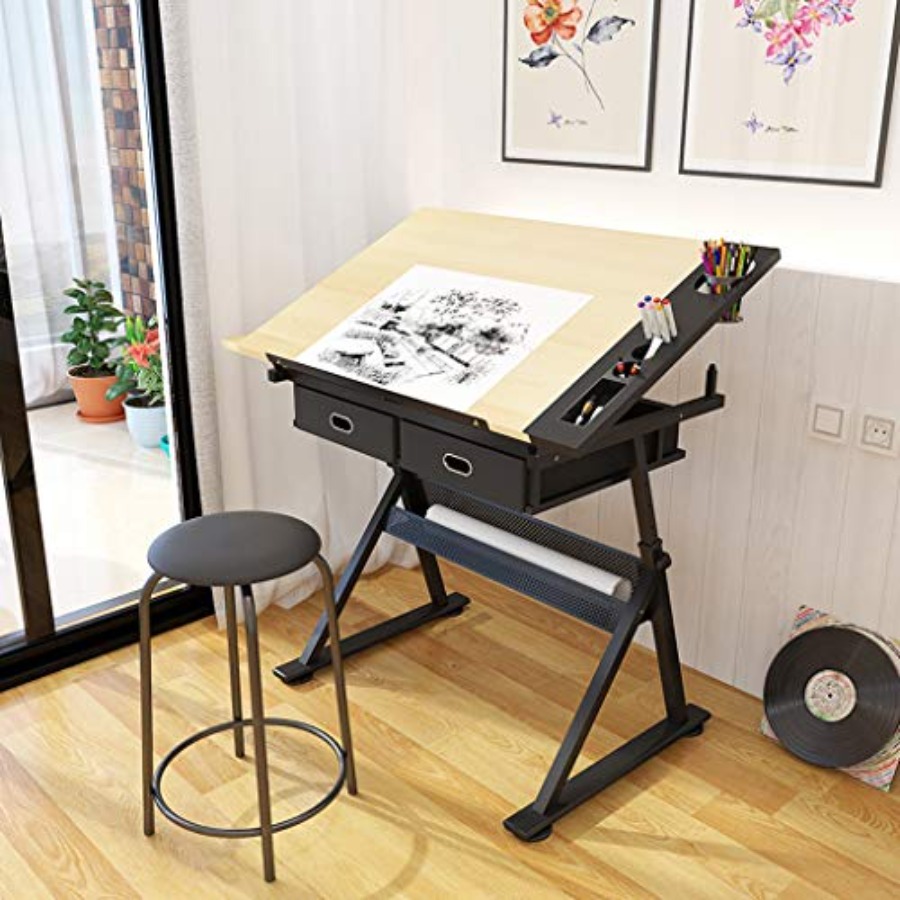 Drafting Table with Storage He - đánh giá và giá Art & Craft Kids Toys