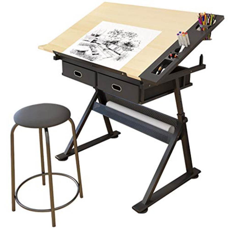 Drafting Table with Storage He - đánh giá và giá Art & Craft Kids Toys