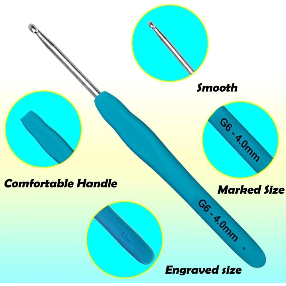 Ergonomic Crochet Hooks Set, 9 - đánh giá và giá Crochet Hook Set