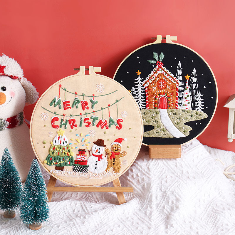 Merry Christmas DIY Embroidery - đánh giá và giá Art And Craft For Xmas
