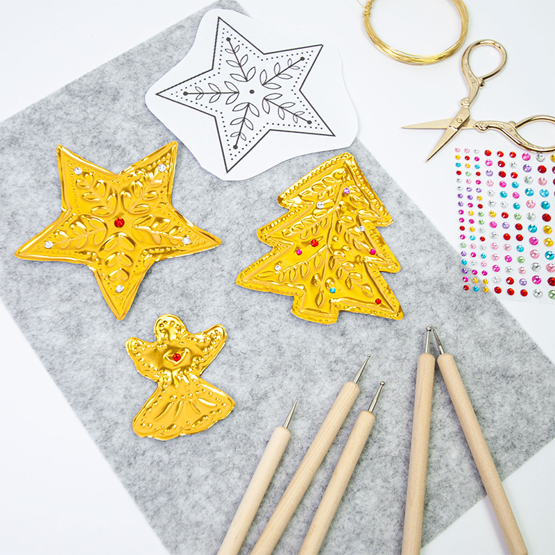 DIY Gold Foil Art Relief Chris - đánh giá và giá Art Craft With Paper