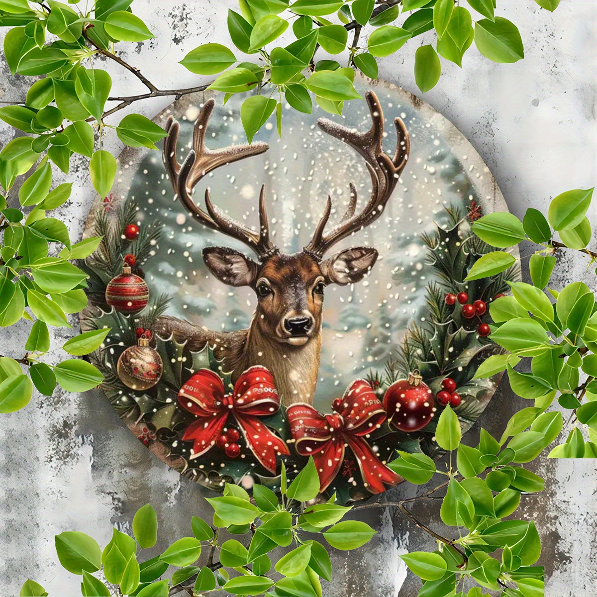 Vintage Christmas Reindeer Alu - đánh giá và giá Art Craft Cafe