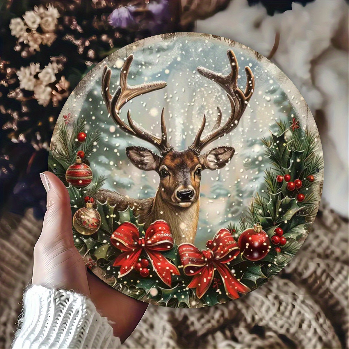 Vintage Christmas Reindeer Alu - đánh giá và giá Art Craft Cafe