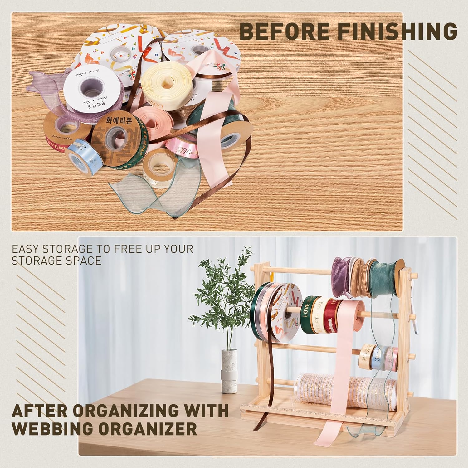 Ribbon Storage Rack Spool Hold - đánh giá và giá Washi Tape Rolls