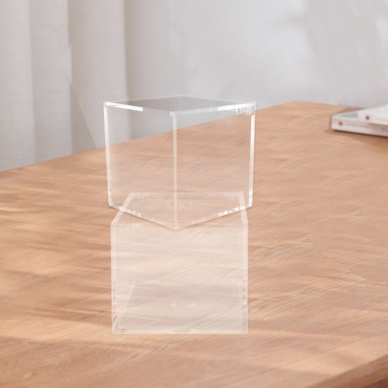 2Pcs Acrylic Clear Storage Box - đánh giá và giá Exhibition Of Art And Craft