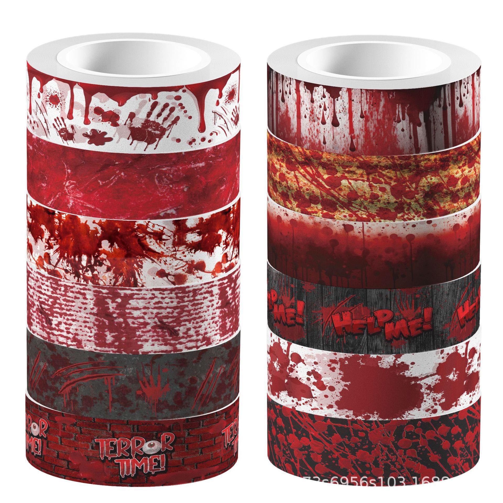 Halloween Bloody Hand Bleeding - đánh giá và giá Washi Tape Rolls