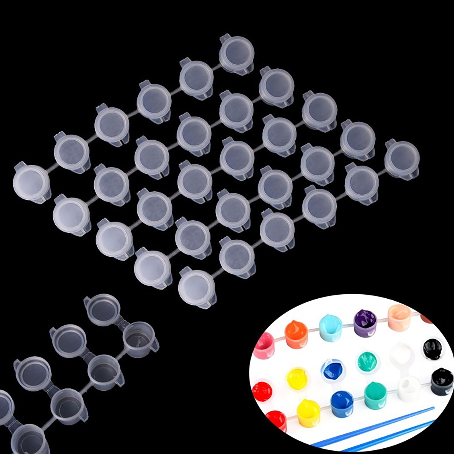 10strips 60pots Empty Paint St - đánh giá và giá Art Craft Organizer