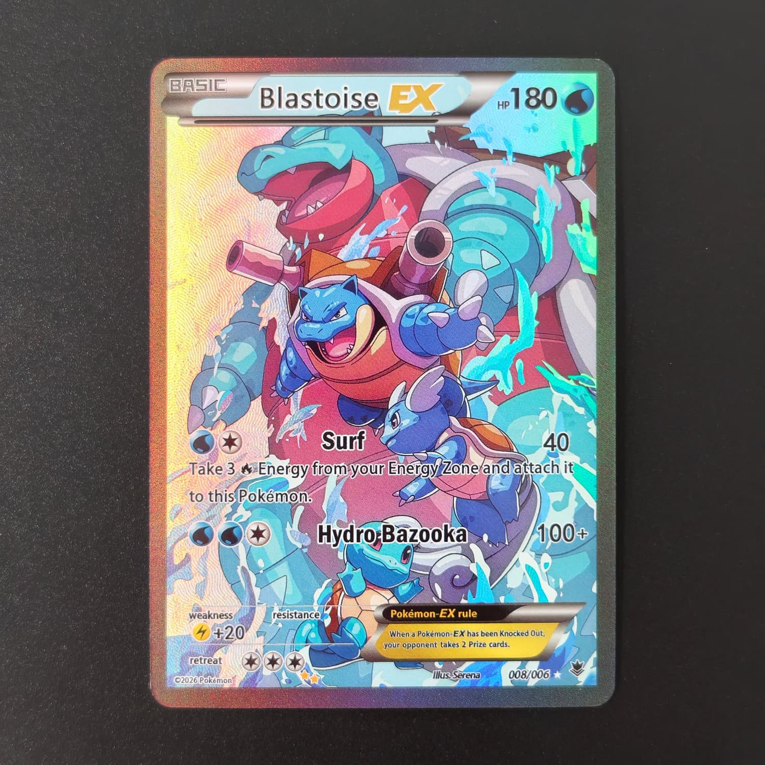 DIY Pokemon Blastoise EX 008/0 - đánh giá và giá Art Craft Games