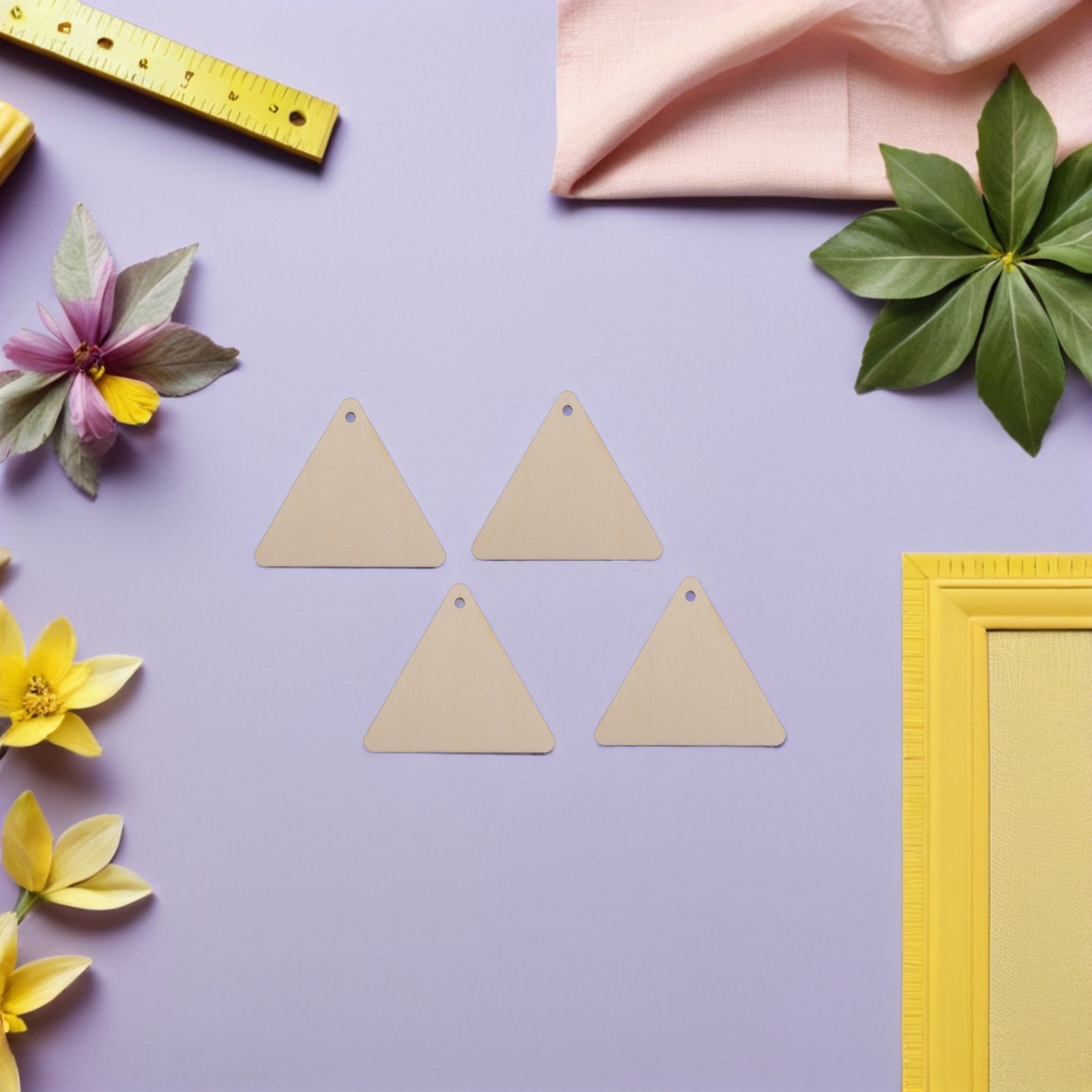 Wooden Triangle Wall Art Hangi - đánh giá và giá Art And Craft For Nursery