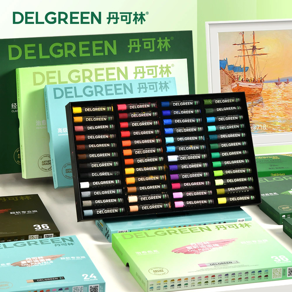 DELGREEN Artist Soft Oil Paste - đánh giá và giá Chalk Pastel Set