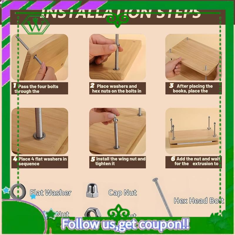 Reliable-Kits Wooden Book Pres - đánh giá và giá Bookbinding Supply Kit