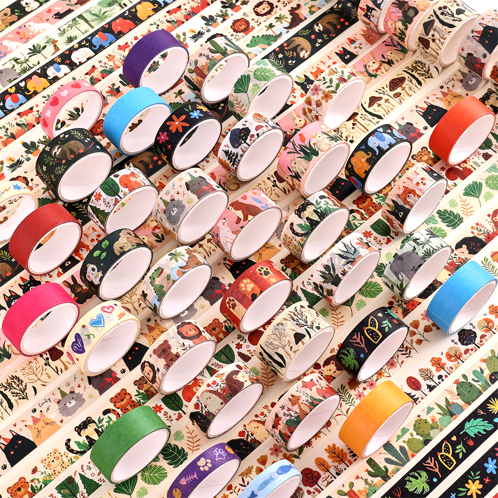 36 Rolls Vintage Animal Party  - đánh giá và giá Washi Tape Rolls