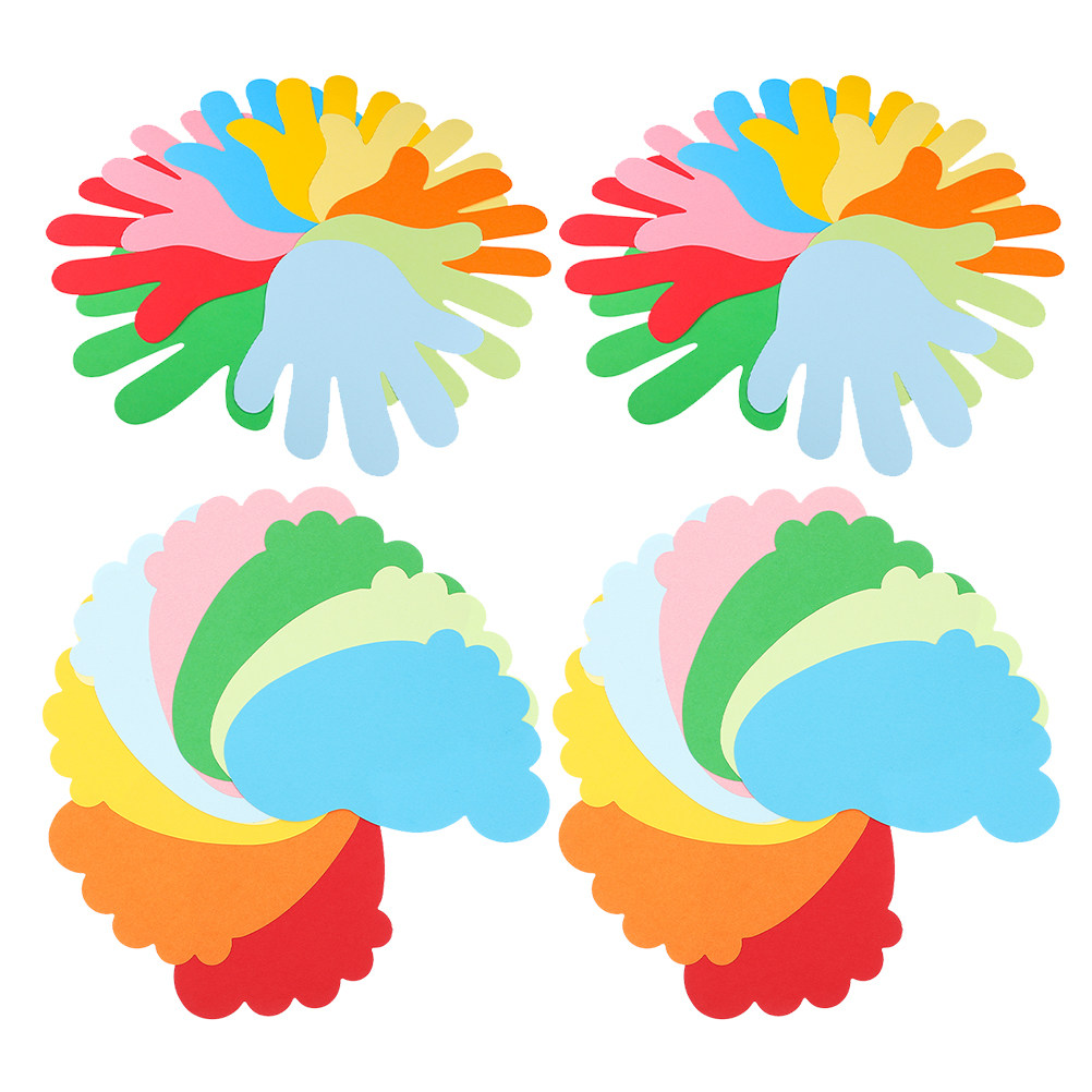 1Set Adorable Hand Foot Paper  - đánh giá và giá Art And Craft For Nursery