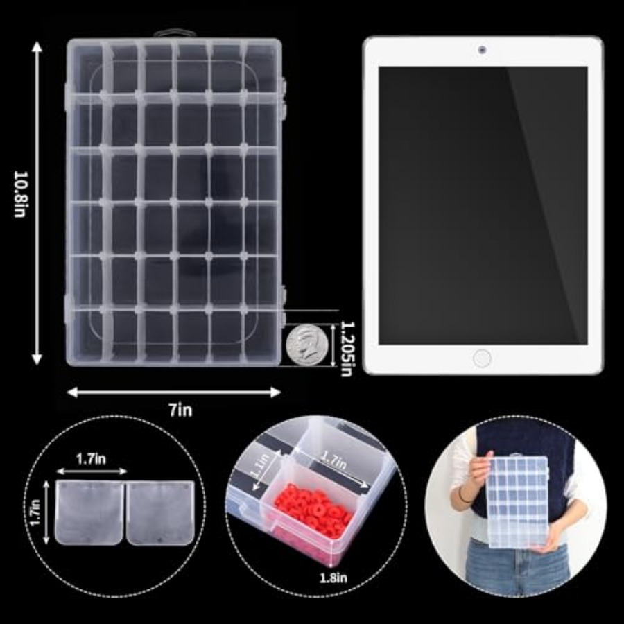 Clear Bead Organizer Tackle Bo - đánh giá và giá Art Craft Organizer