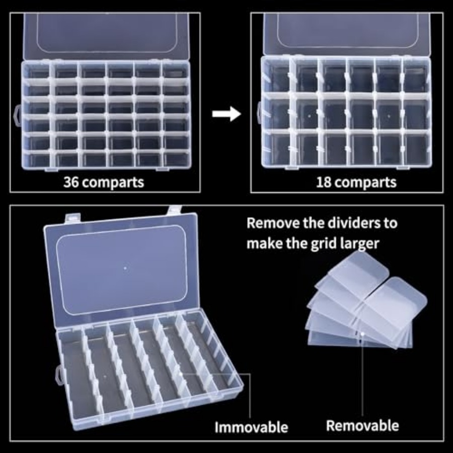 Clear Bead Organizer Tackle Bo - đánh giá và giá Art Craft Organizer