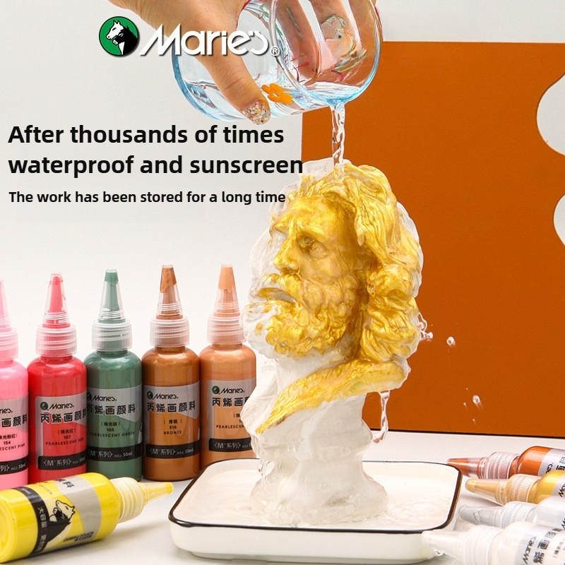 Marie's 25 Colors 50ml Metalli - đánh giá và giá Acrylic Pour Paint