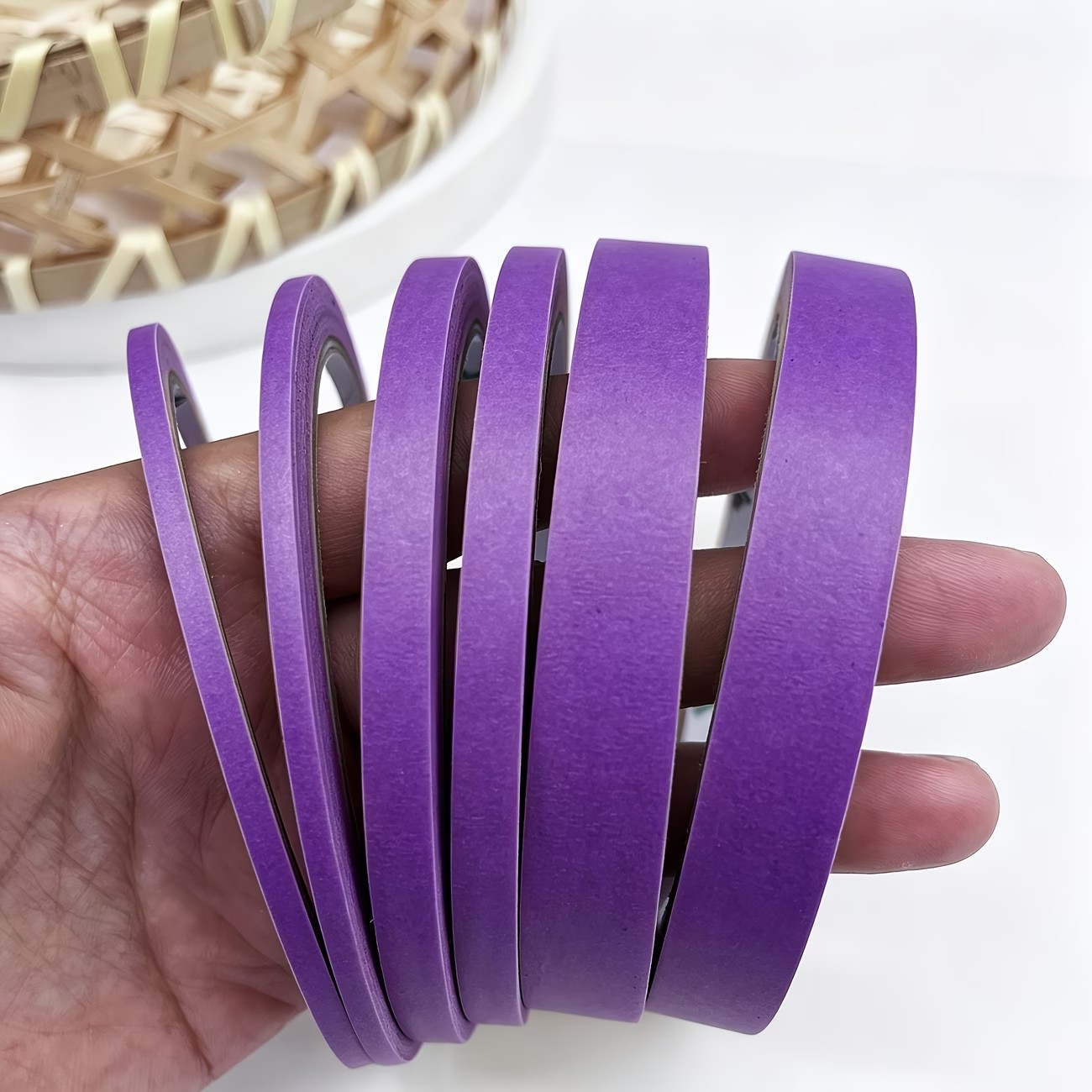 3/6 Rolls Purple Masking Washi - đánh giá và giá Washi Tape Rolls