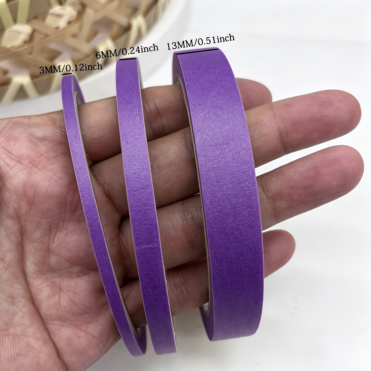 3/6 Rolls Purple Masking Washi - đánh giá và giá Washi Tape Rolls