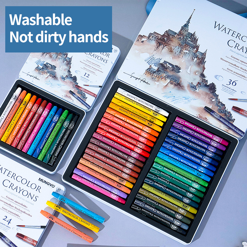 MUNGYO 12/24/36Colors Water-so - đánh giá và giá Chalk Pastel Set