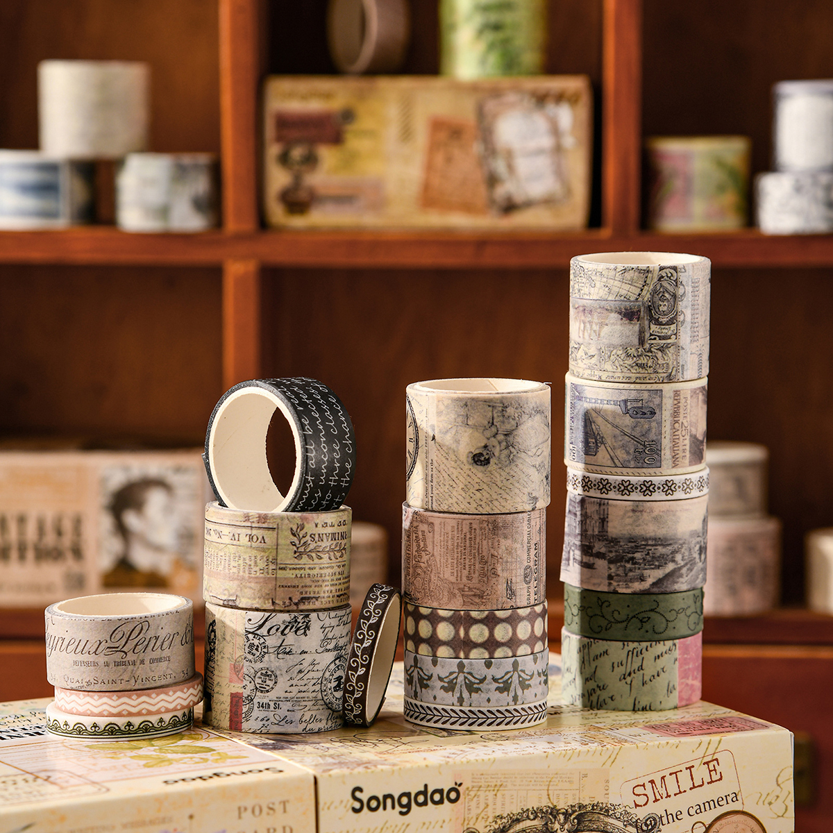 20 rolls of vintage washi tape - đánh giá và giá Washi Tape Rolls