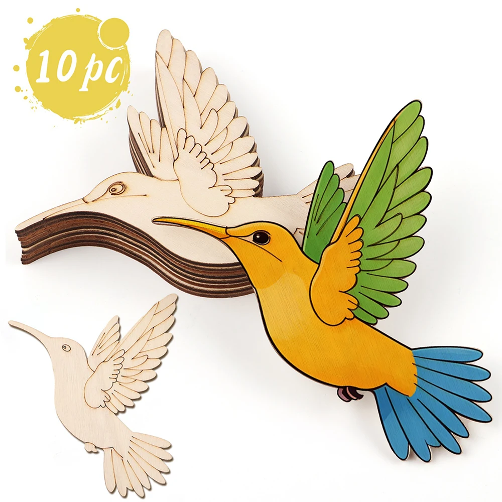 10pcs Unfinished Wood Animal B - đánh giá và giá Art & Craft Kids Toys