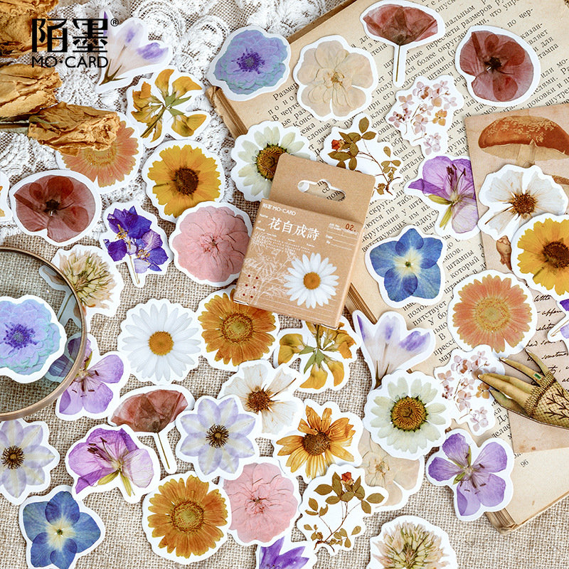 45 Pcs Fresh Flowers Sticker S - đánh giá và giá Art Craft For 3 Year Old