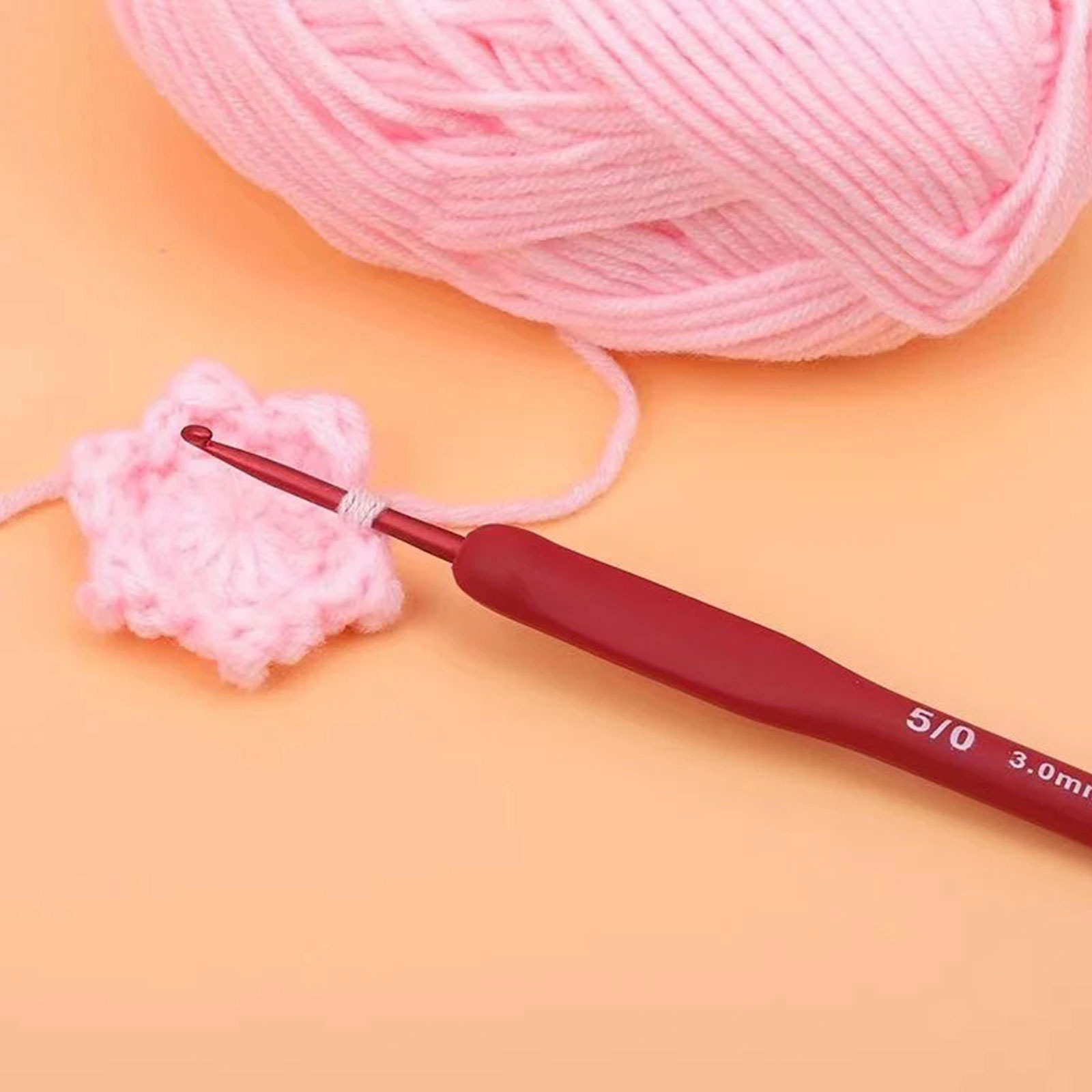 9/33pcs Red Crochet Hook set,  - đánh giá và giá Crochet Hook Set