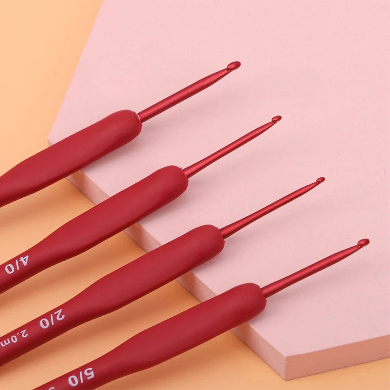 9/33pcs Red Crochet Hook set,  - đánh giá và giá Crochet Hook Set