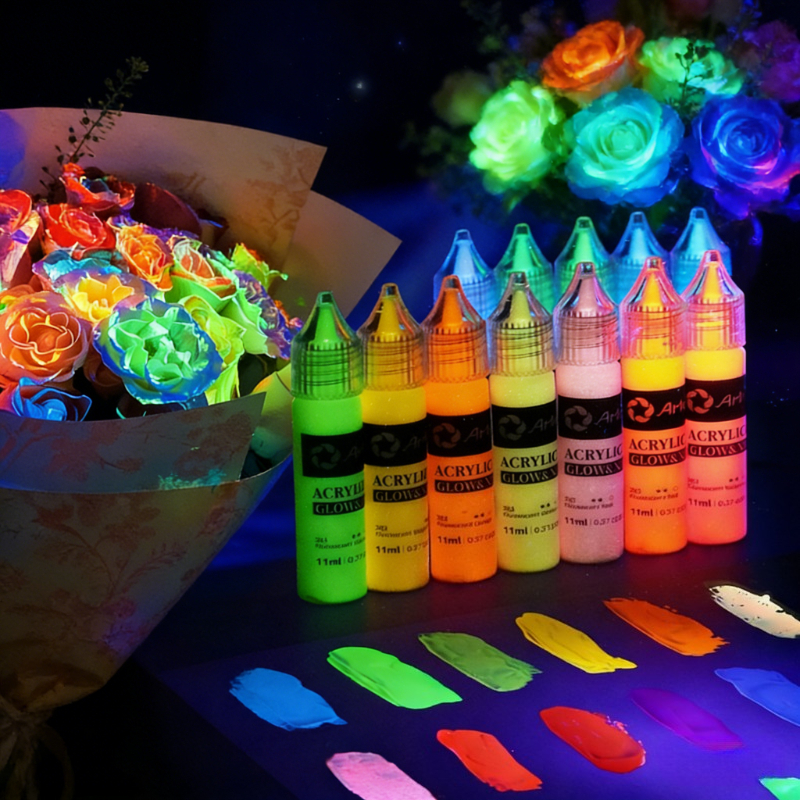 6/12/18 Colors 11ML Fluorescen - đánh giá và giá Acrylic Pour Paint