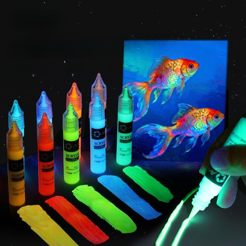6/12/18 Colors 11ML Fluorescen - đánh giá và giá Acrylic Pour Paint