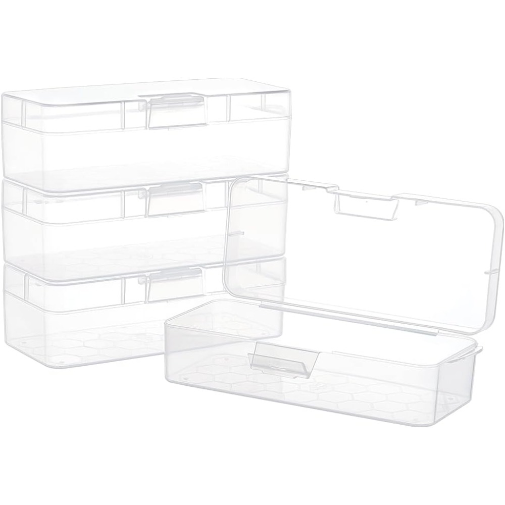 4 Packs Rectangle Plastic Cont - đánh giá và giá Art Craft Organizer