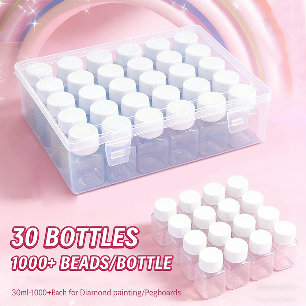 30 Pcs 30ML Square Bottle Diam - đánh giá và giá Art Craft Organizer