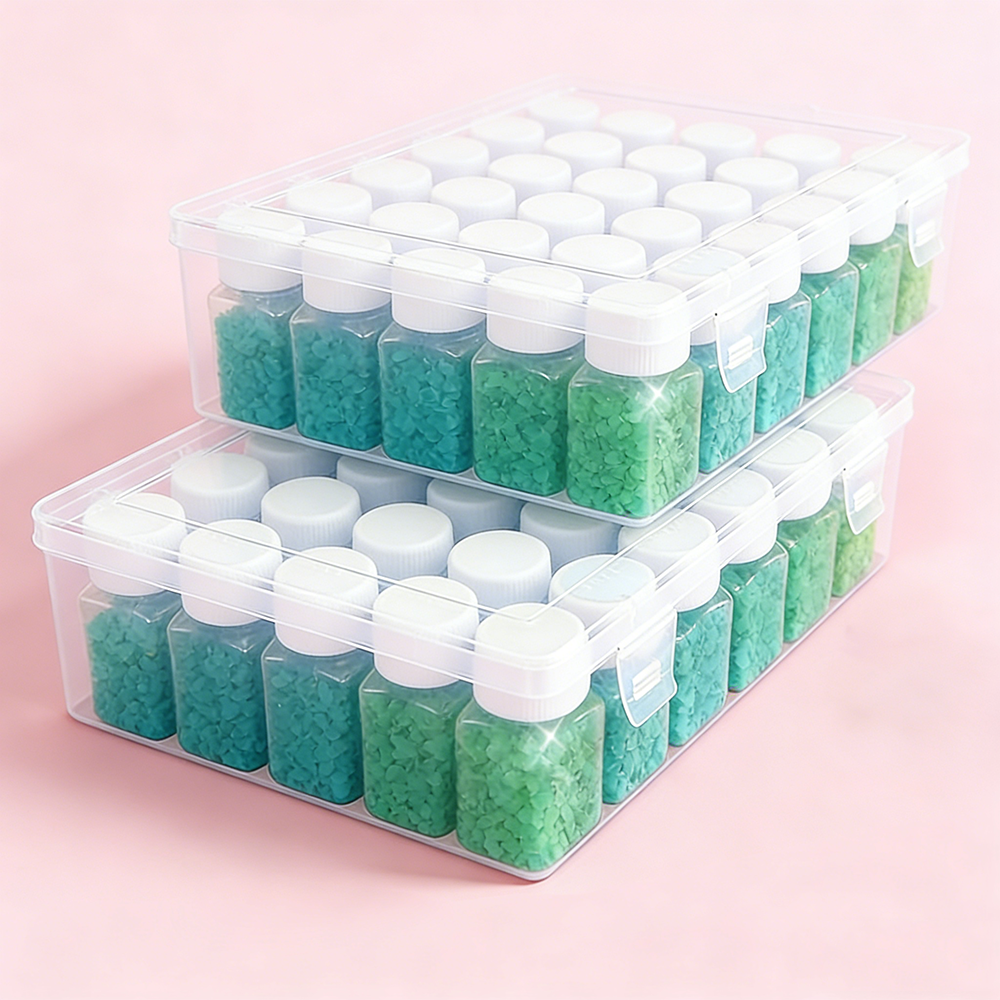 30 Pcs 30ML Square Bottle Diam - đánh giá và giá Art Craft Organizer