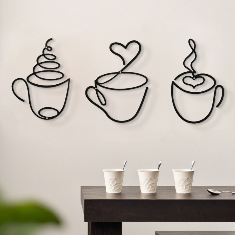 Creative Coffee Themed Wall De - đánh giá và giá Art Craft Cafe