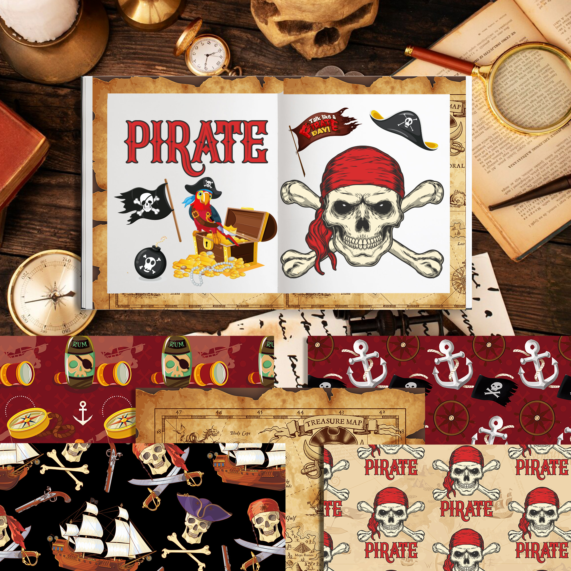 24pcs European Pirate Theme DI - đánh giá và giá Art Craft With Paper