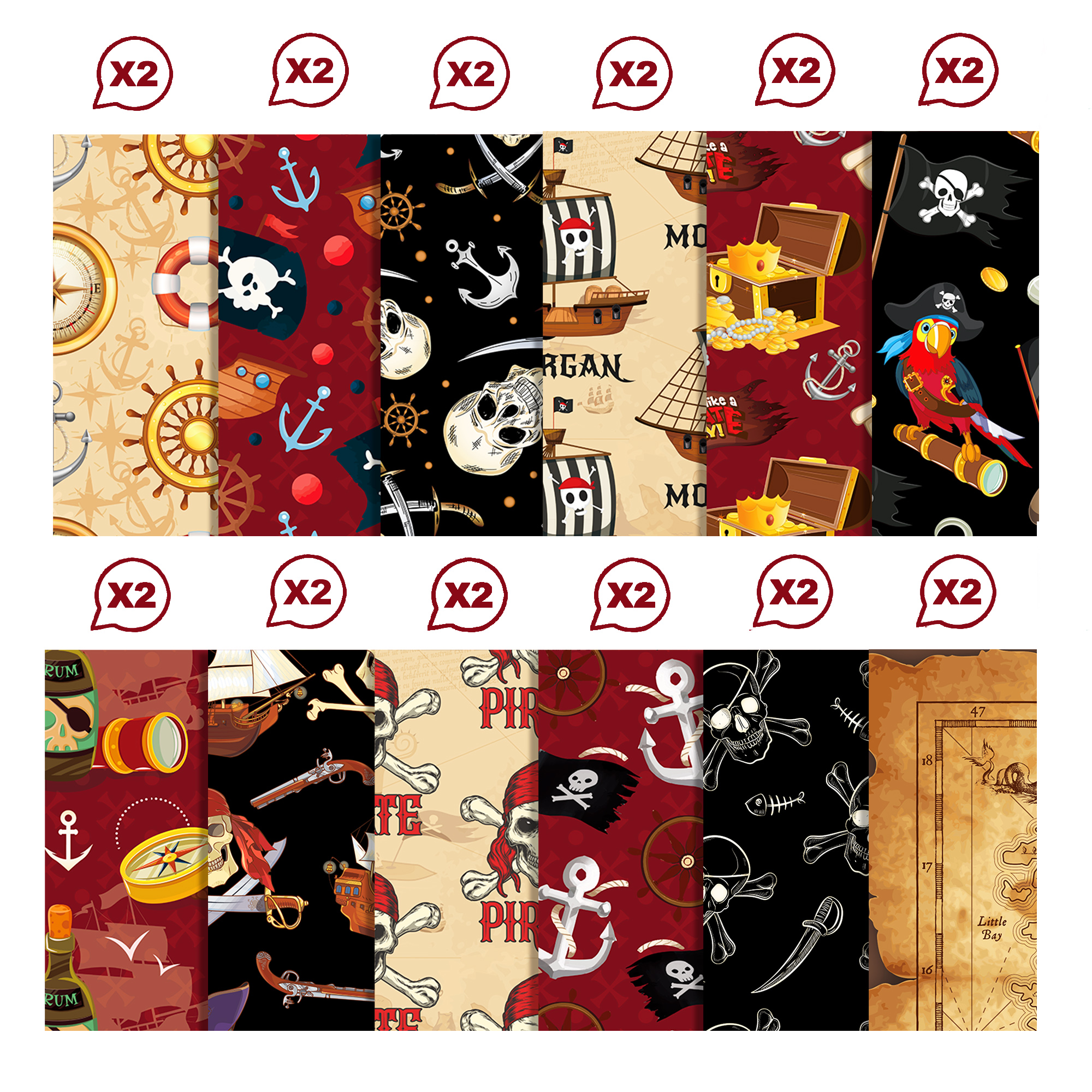 24pcs European Pirate Theme DI - đánh giá và giá Art Craft With Paper