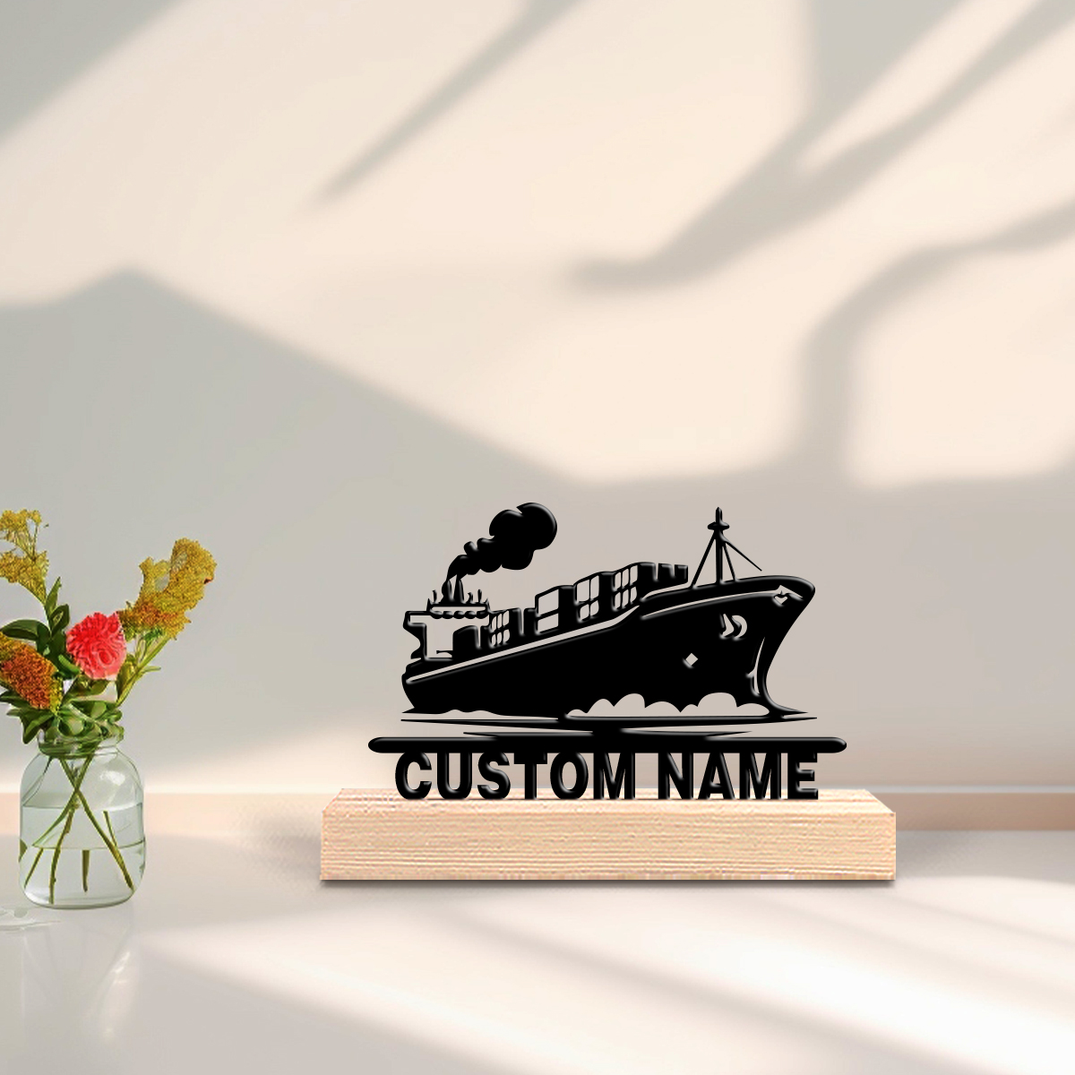 1pc new boat Custom Text Tin S - đánh giá và giá Art Craft Wood