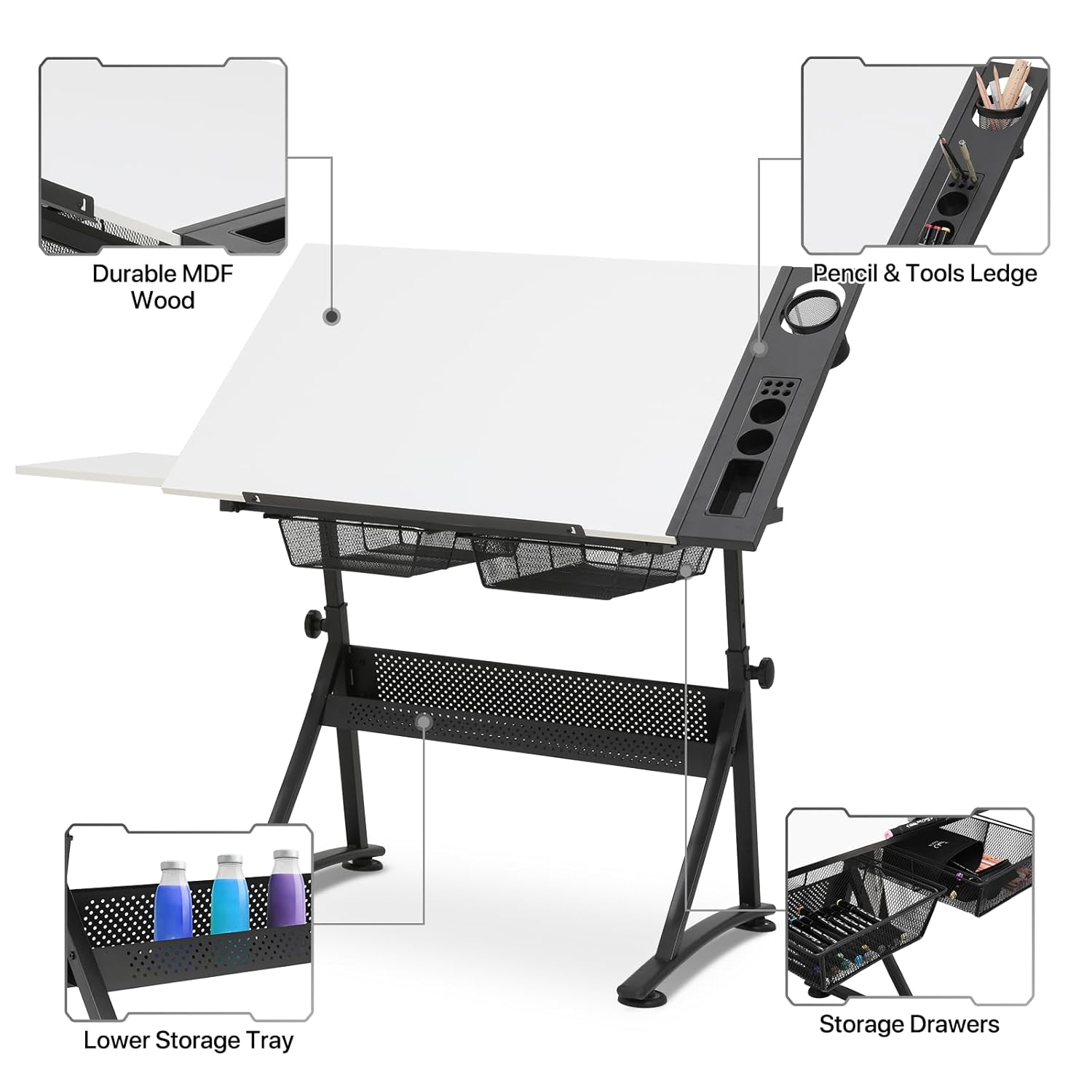 Art Deco Drafting Table, Heigh - đánh giá và giá Art & Craft Kids Toys