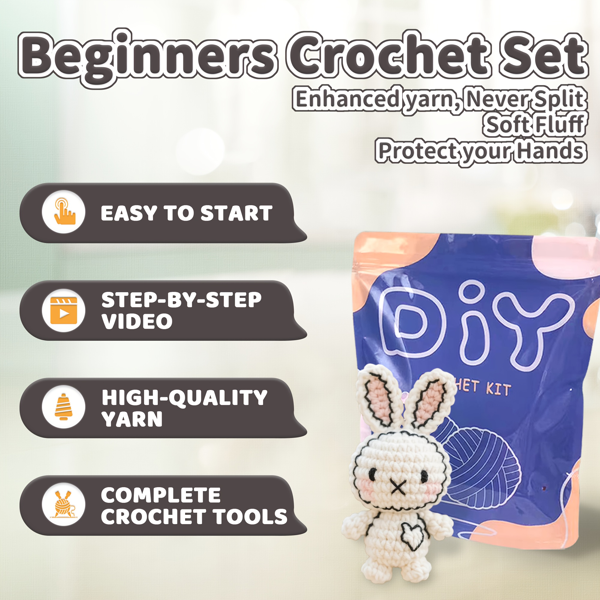 1pc DIY Delightful Animal Croc - đánh giá và giá Crochet Hook Set