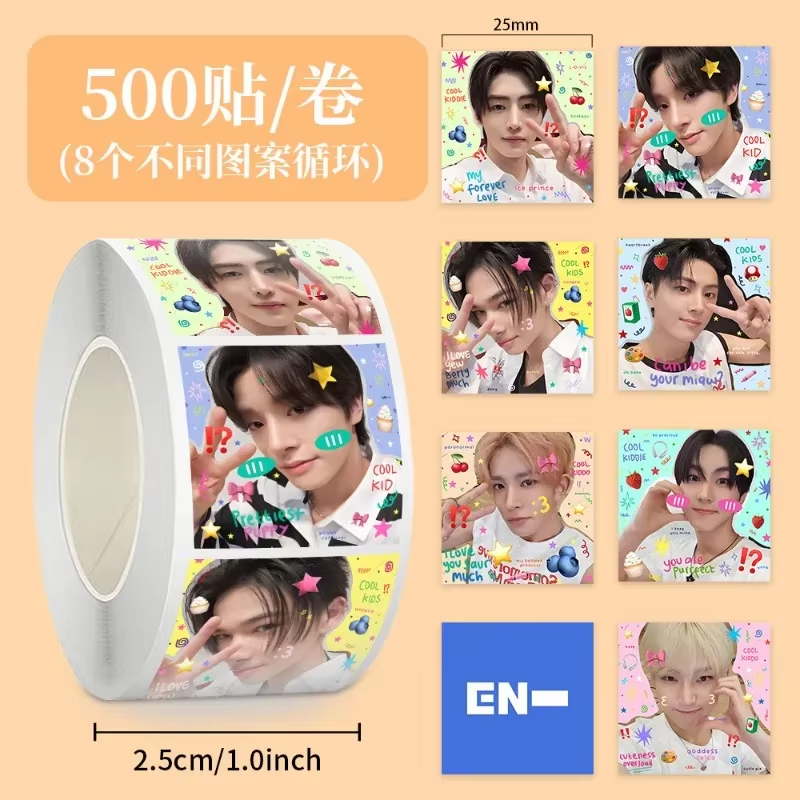 500Pcs ENHYPENS Polaroid & ID  - đánh giá và giá Washi Tape Rolls