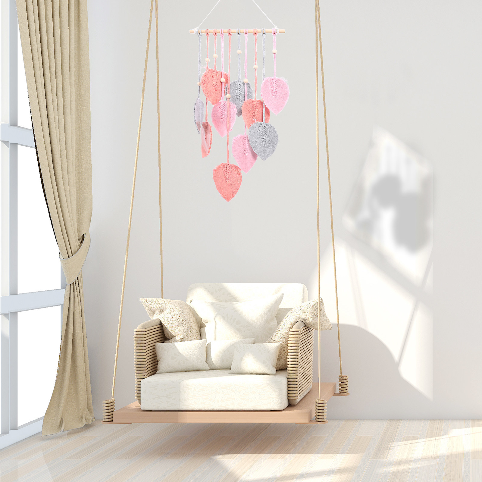 Leaf Woven Tapestry Macrame Wa - đánh giá và giá Art And Craft For Nursery
