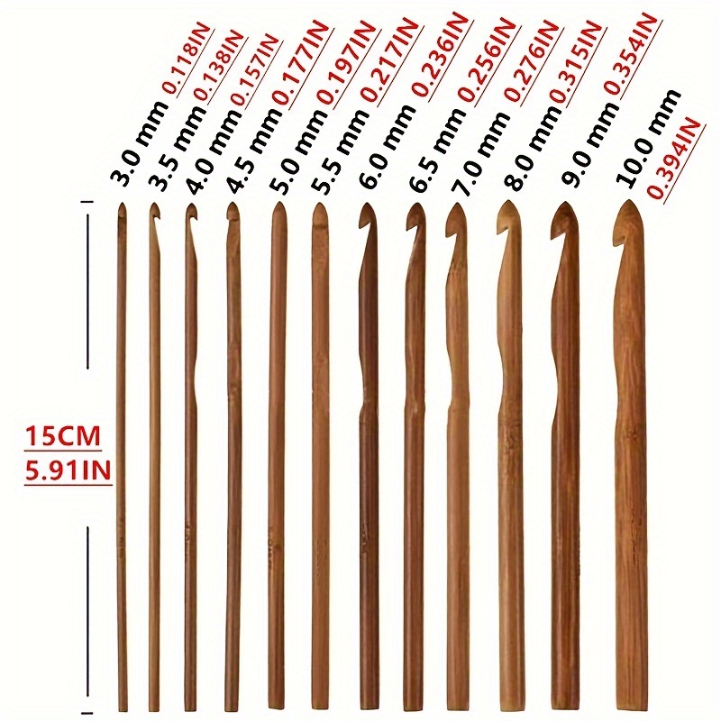 DIY Crochet Hooks Set Bamboo H - đánh giá và giá Crochet Hook Set