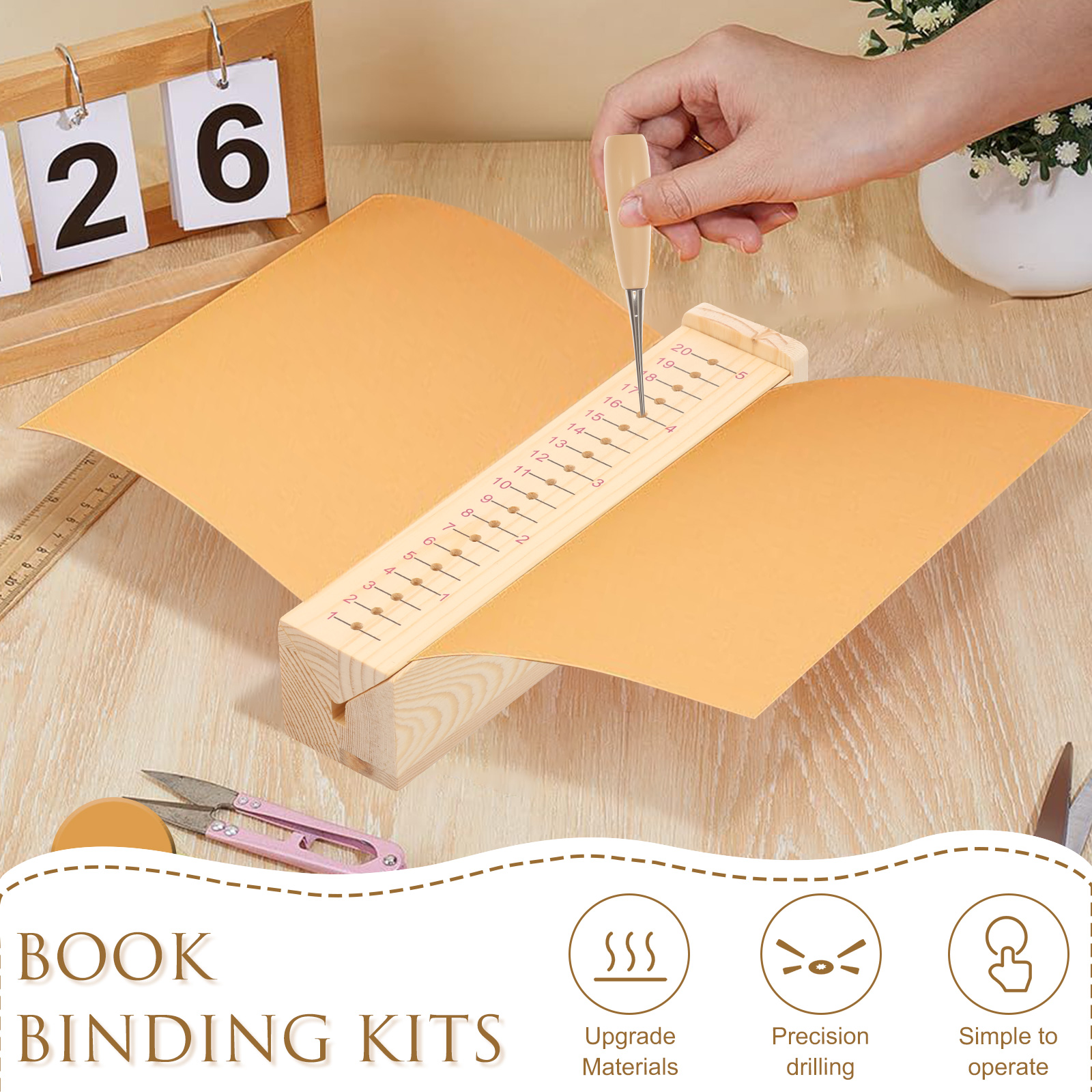 Wood Bookbinding Punching Crad - đánh giá và giá Bookbinding Supply Kit