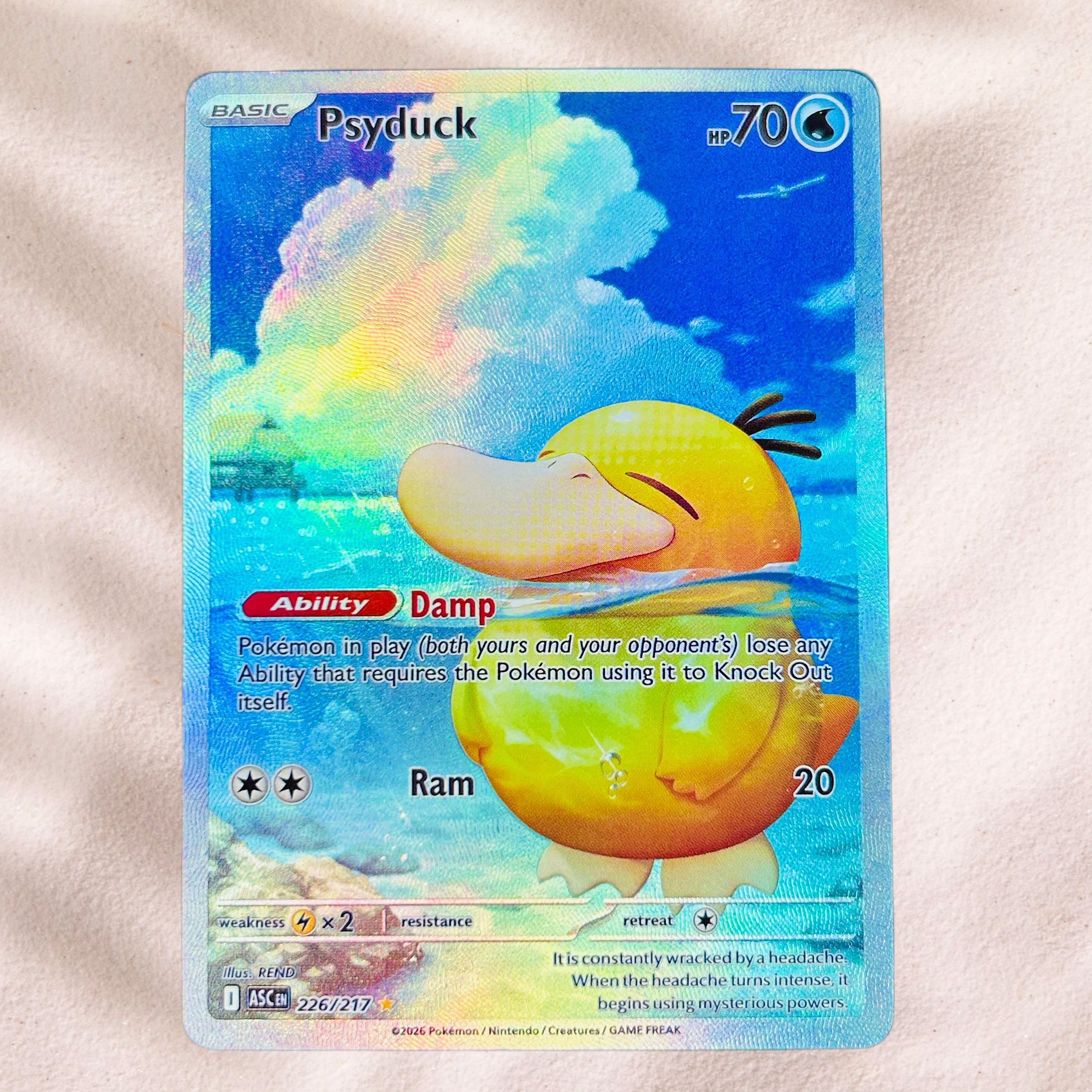 DIY Pokemon Psyduck 226/217 Ho - đánh giá và giá Art Craft Games